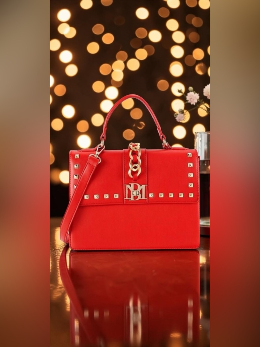 ❤️❤️ NWT Badgley Mischka Red Clutch or Crossbody Bag